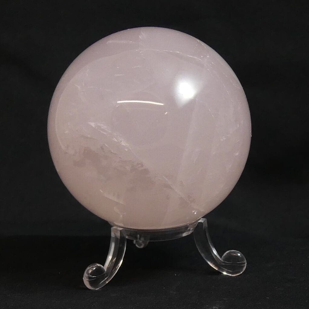 Rose Quartz Sphere The Crystal Barn