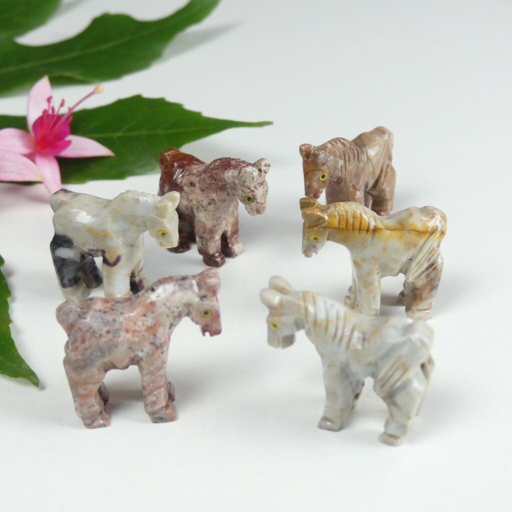 Donkey Soapstone Animal Carving The Crystal Barn