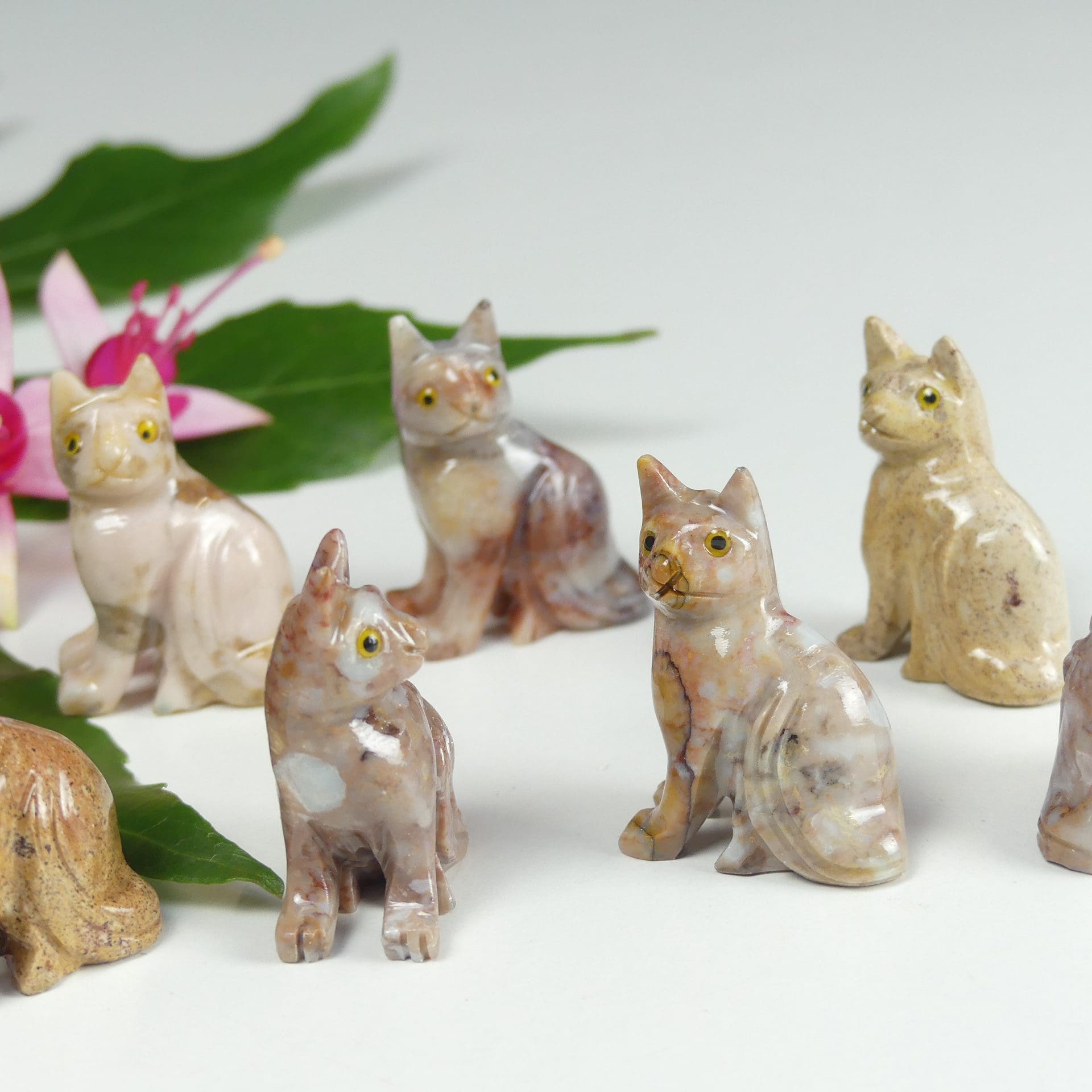 Cat Soapstone Animal Carving The Crystal Barn
